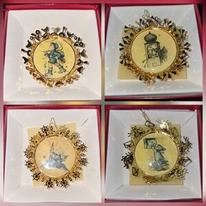 Vintage Gold-Toned Hummep Ornaments